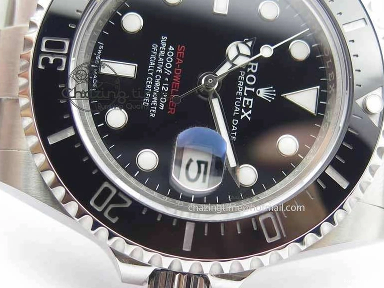 0207 Soft Sea Dweller 126600 43mm SS BP Maker Black Dial On SS Bracelet A 3656